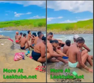 South Africa- Zulu Teens Taking Bath at the River | LEAKTUBE